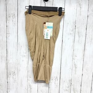 New Love Your Assets Shapewear Women Size 3 Buff Tan‎ Mid Thigh Shaper Shorts